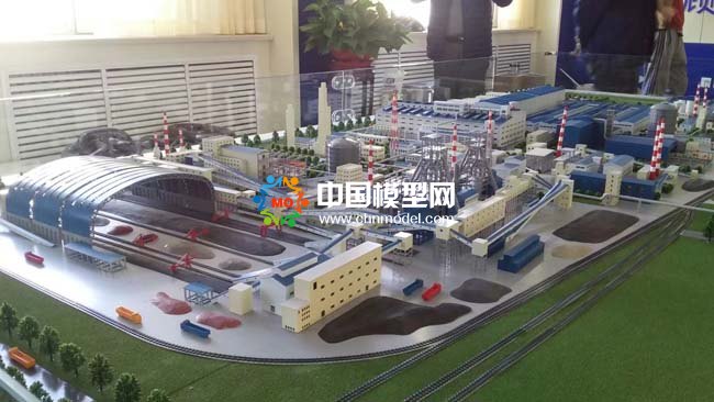 巨能特鋼廠區沙盤模型，新工藝新技術新材料新裝備實驗基地