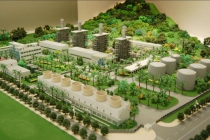 熱電廠沙盤模型，發電廠沙盤模型，以供熱為主要目的發電廠